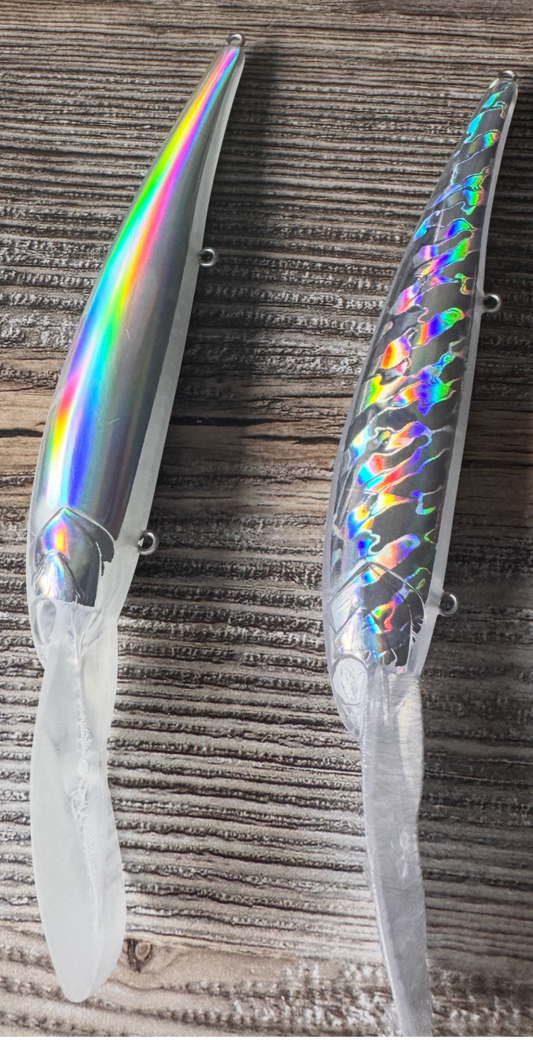 New Holographic, unpainted Bandit KO 2.0 blanks, 50-Pack (Blanks only, no hardware)