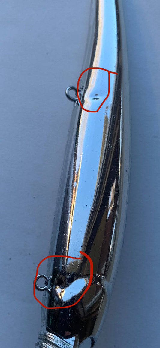 Chrome "Bandit Style" Blanks- unpainted - Manufacturing Defects (50-Pack)