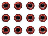 1/5 Inch (5mm) Stick-on Eyes - Red  (12-Pack)