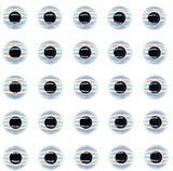 1/5 Inch (5mm) Stick-on Eyes - Silver (25-Pack)