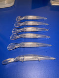 Clear, unpainted Bandit KO 1.0 blanks, 12-Pack (no hardware) -  Mfg Defects