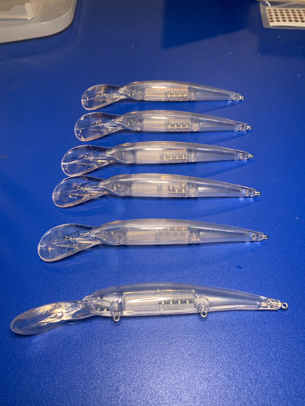 Clear, unpainted Bandit style blanks, 6-pack (blanks only, no hardware)